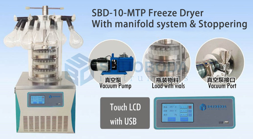 SBD-10 Series Laboratory Small Bench-top Freeze Dryers/Lyophilizer ...