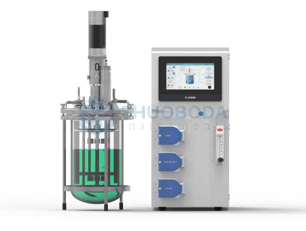 FMT-L series Laboratory Small Classic Glass Bioreactor Fermenter, 1L To 15L