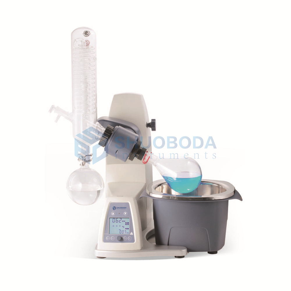1~3L Rotary Evaporator with LCD Display, 20~280rpm, 180°C oil bath