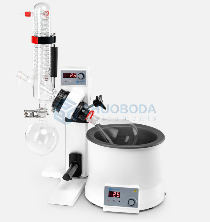 1~3L LED 180°C 20~200 rpm Rotary Evaporator with Manual Lifting
