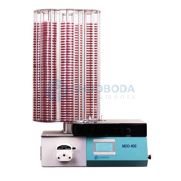 MDD400 Automated Cell Culture Petri Dish Media Filling Dispenser