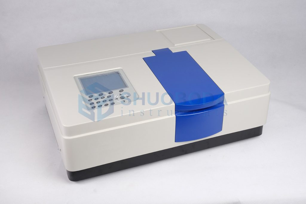 Double beam UV-visible spectrophotometer 190nm～1100nm, 1nm, 2nm