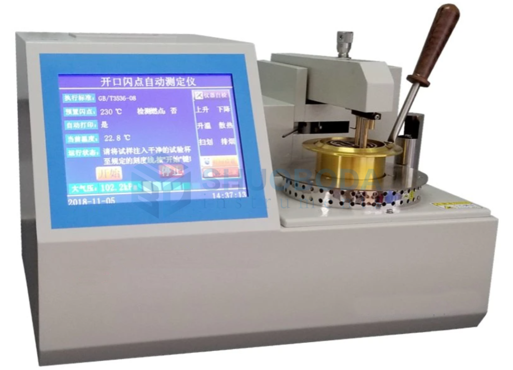 Fully automatic open flash point tester，ASTM D92